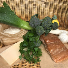 Load image into Gallery viewer, Meal Kit #1 - Hot Smoked Salmon &amp; Leek Risotto
