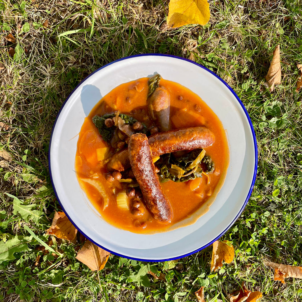 Dell Forest Venison Banger & Carlin Pea HotPot
