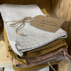 Organic linen tea-towel