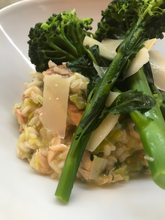 Load image into Gallery viewer, Meal Kit #1 - Hot Smoked Salmon &amp; Leek Risotto
